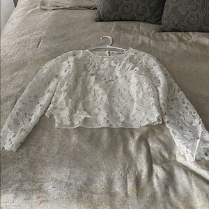 Lucy Paris Cream Lace Blouse